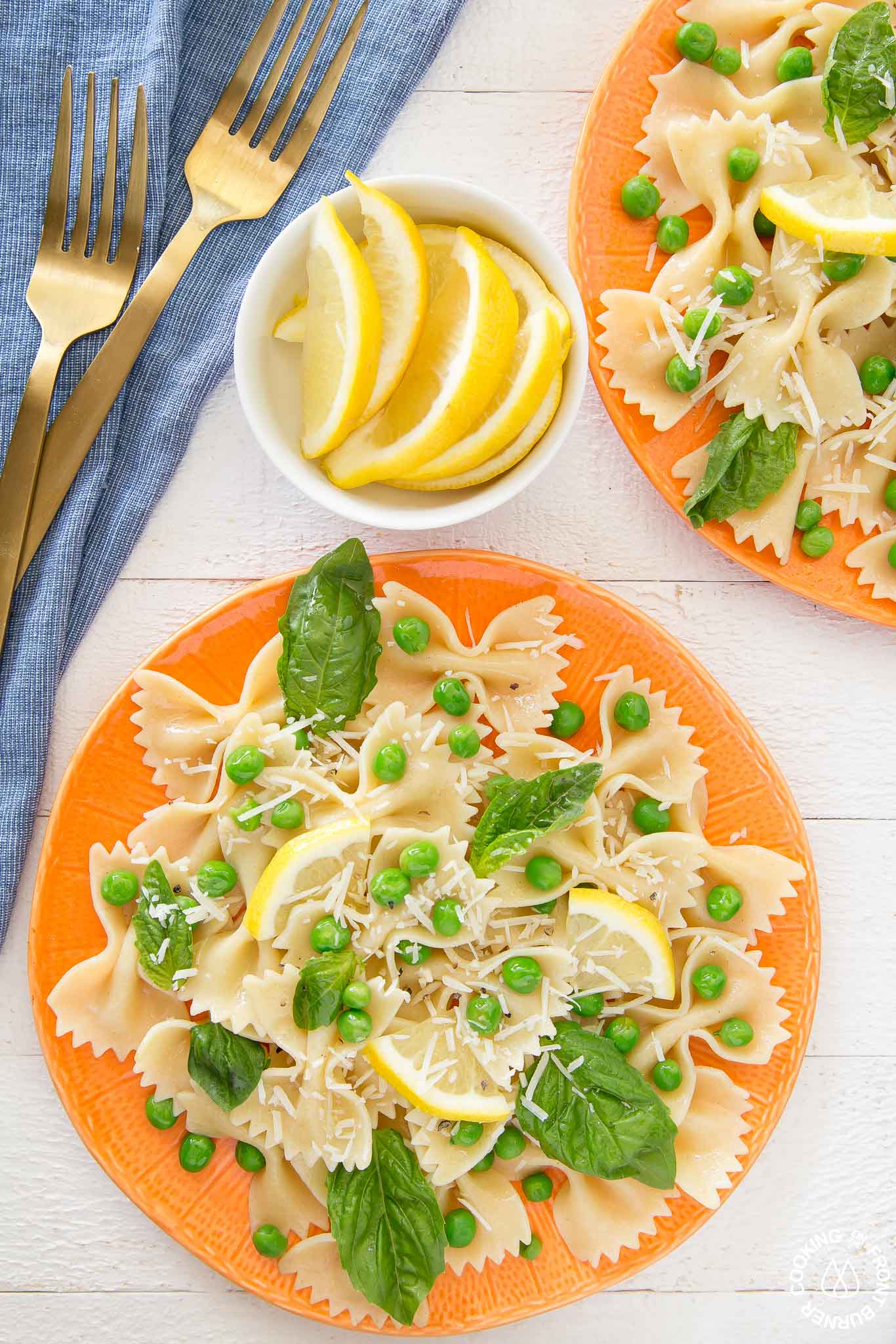 Springy Lemon Bow Tie Salad Cooking On The Front Burner