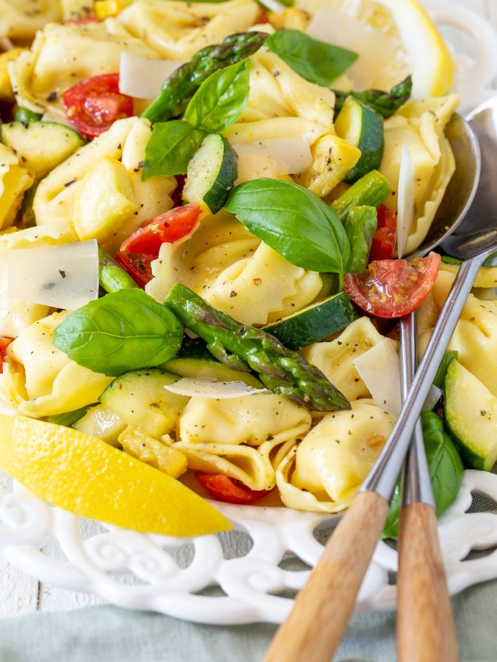 Springy Lemon Bow Tie Salad Cooking On The Front Burner