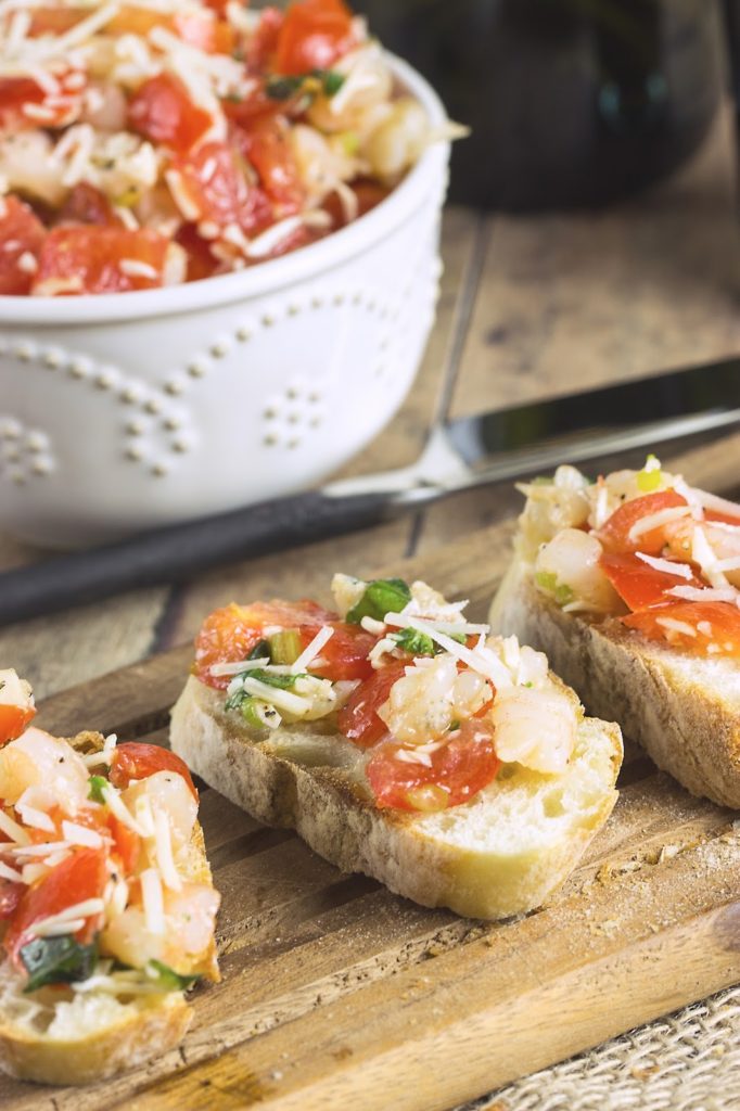 Shrimp Bruschetta | Cooking on the Front Burner