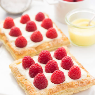Lemon Raspberry Tarts For Two | Cooking on the Front Burner