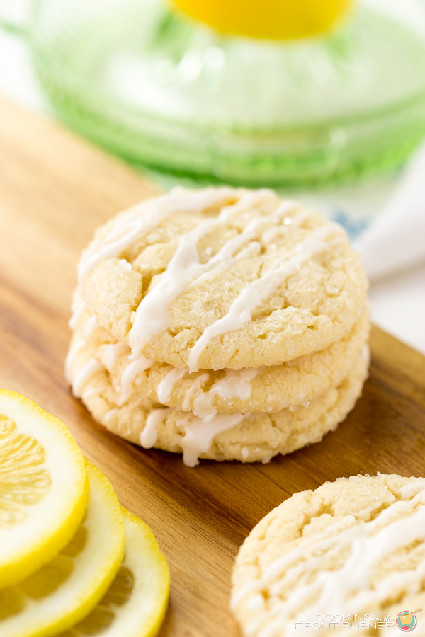 Lemon Glazed Sugar Cookies | Cooking on the Front Burner