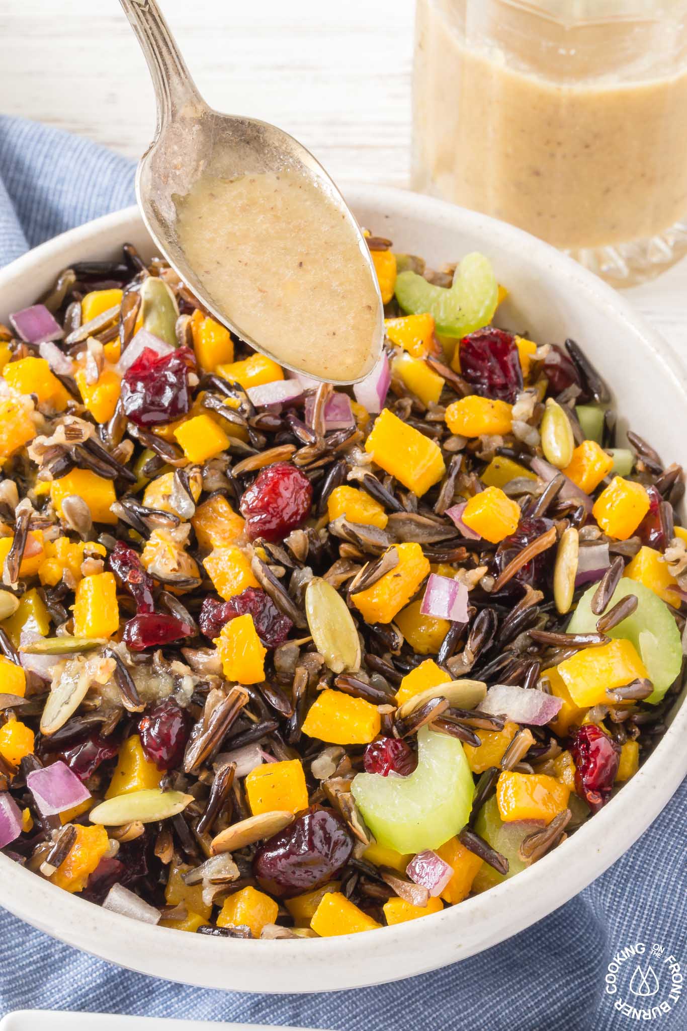 Butternut Squash And Wild Rice Salad Cooking On The Front Burner