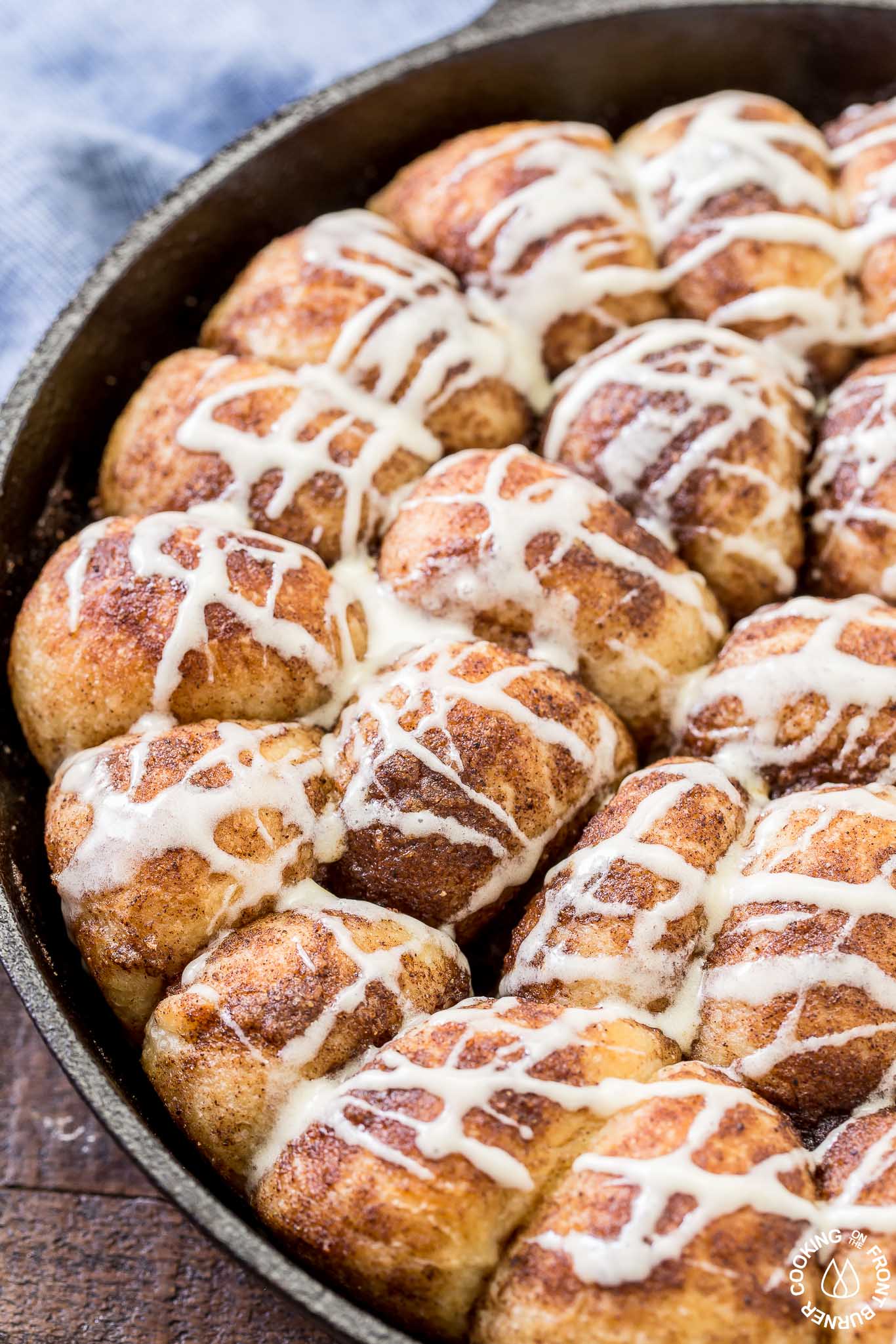 Gingerbread Rolls Eggnog Glaze | Cooking on the Front Burner