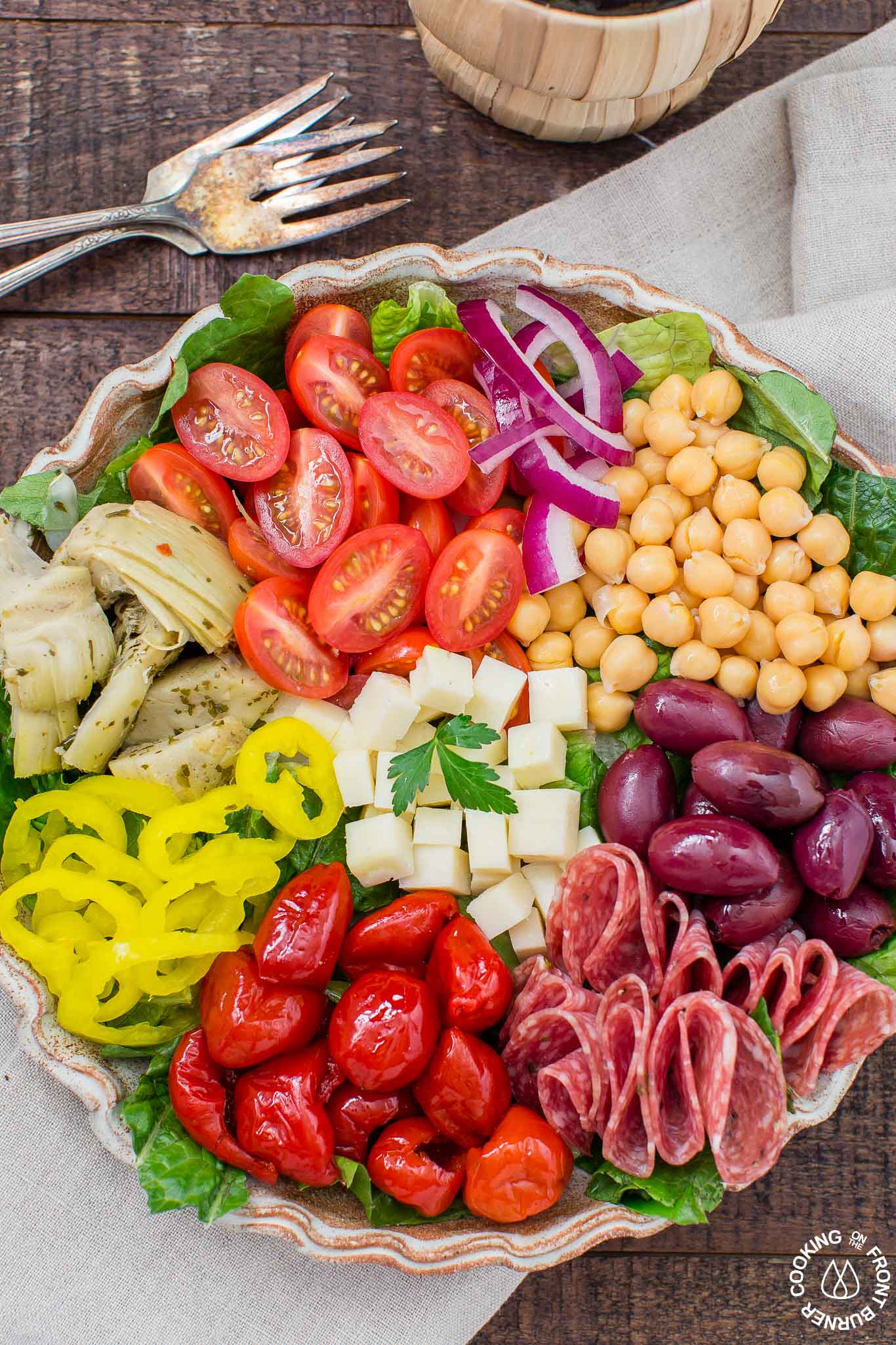 Italian Antipasto Salad | Cooking on the Front Burner