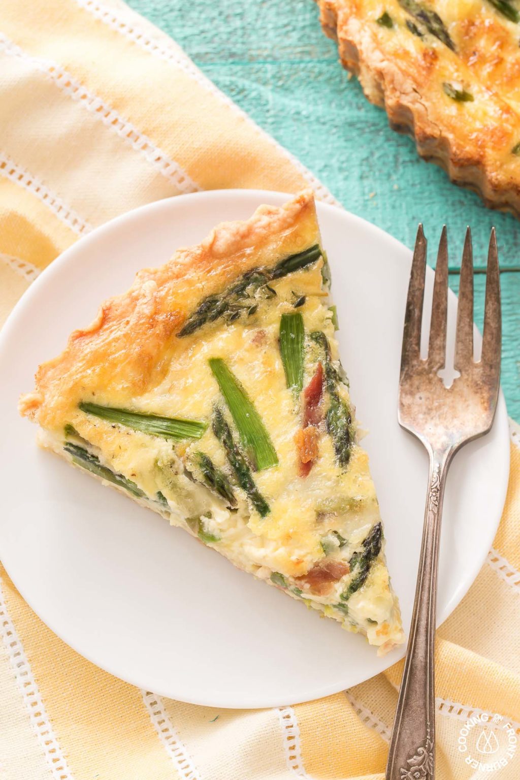 Asparagus Leek Quiche | Cooking on the Front Burner