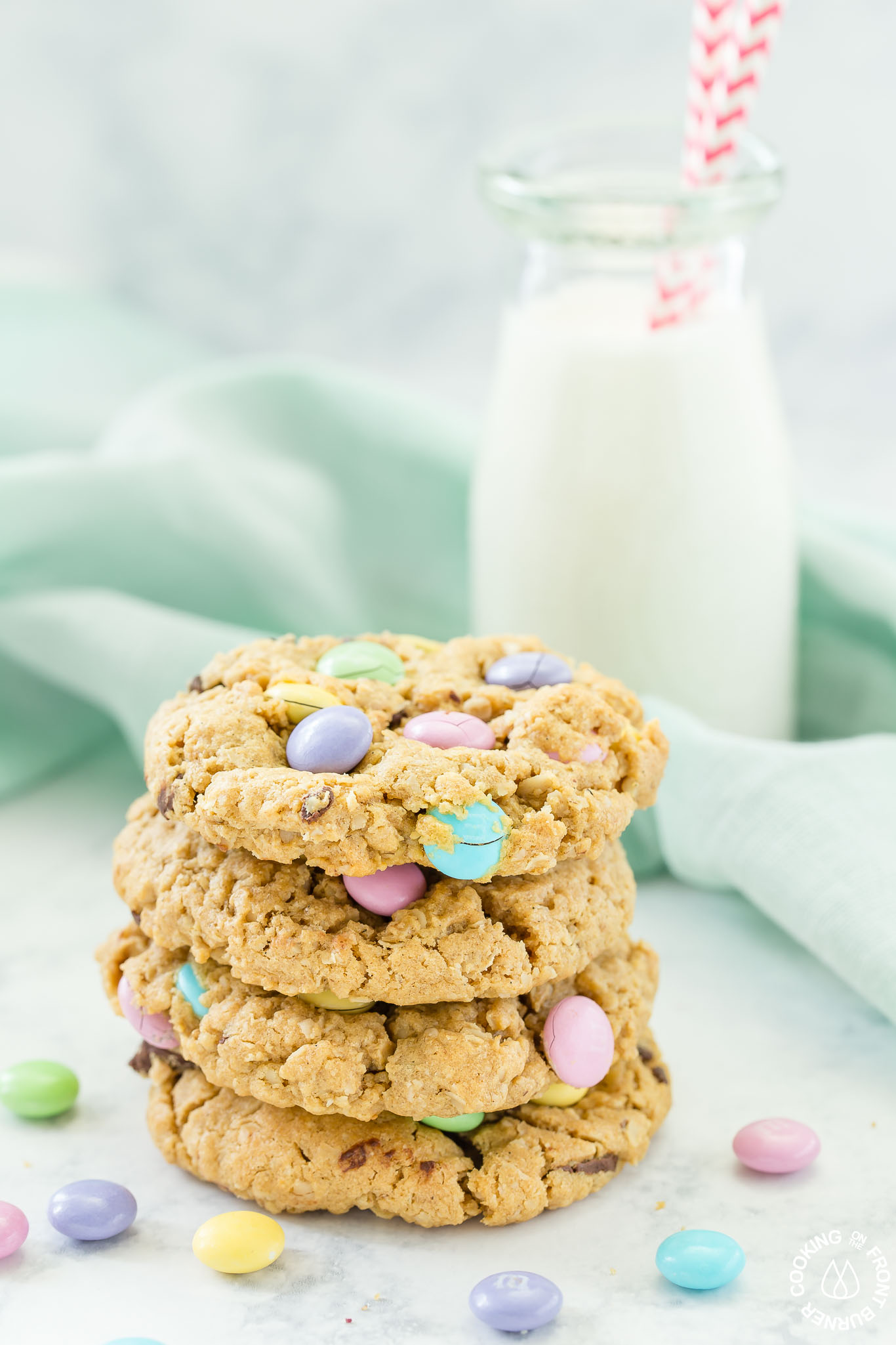Soft Batch Peanut Butter M&M Cookies - JavaCupcake