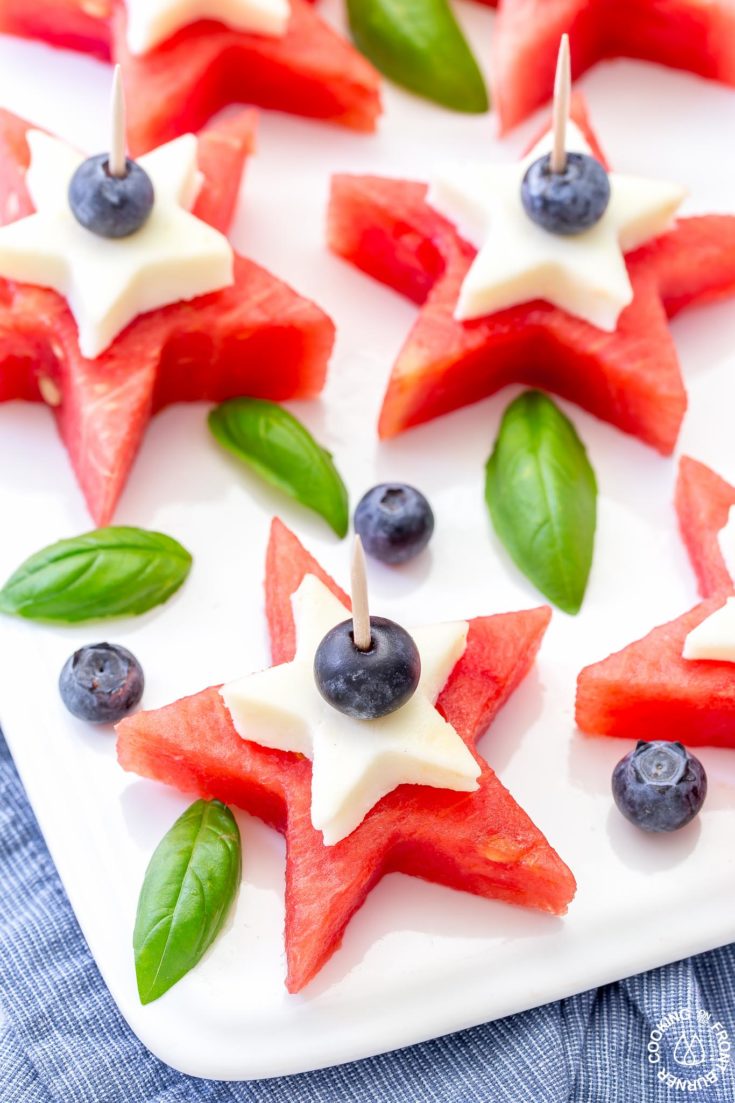 Watermelon Caprese Bites | Cooking on the Front Burner