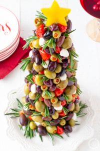 Olive Christmas Tree Appetizer | Cooking on the Front Burner