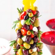 Olive Christmas Tree Appetizer | Cooking on the Front Burner