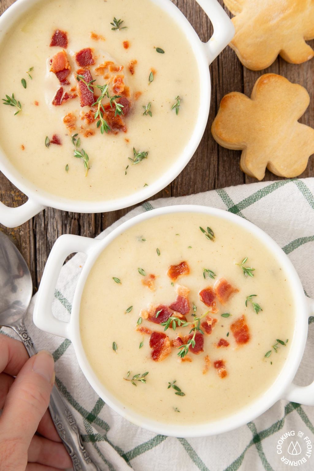 Irish Potato Leek Soup | Cooking on the Front Burner