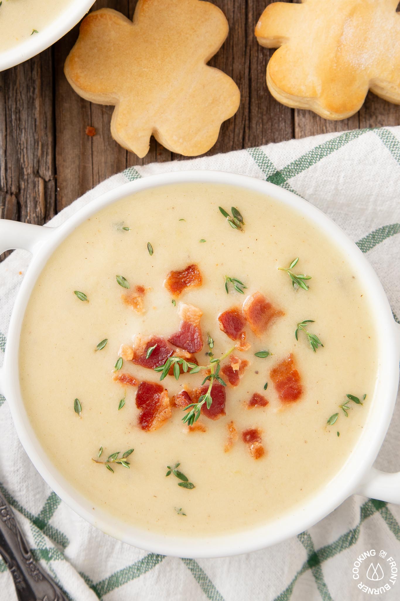 Irish Potato Leek Soup Cooking On The Front Burner 6404