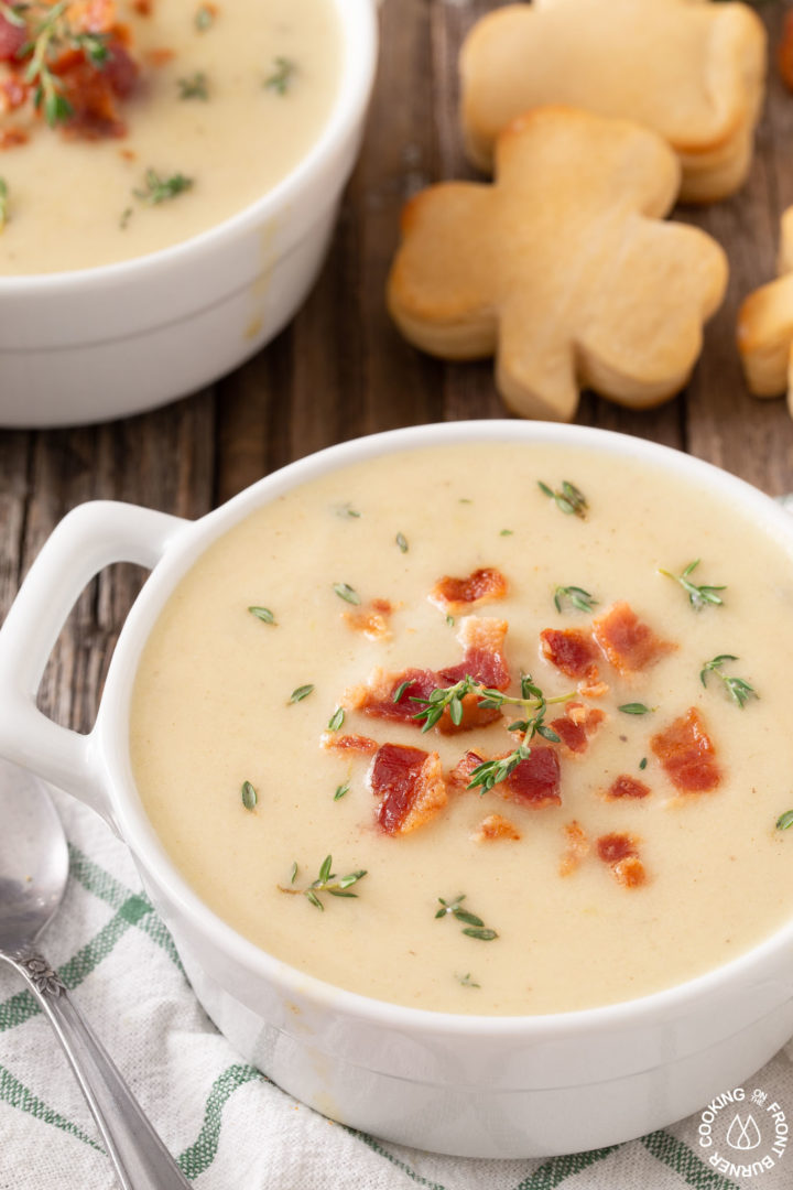 Irish Potato Leek Soup | Cooking on the Front Burner