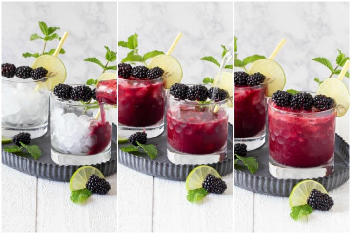 Blackberry Mint Gin Bramble | Cooking on the Front Burner