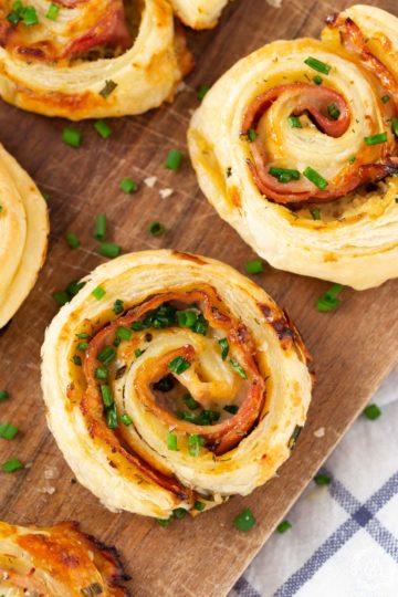 Ham & Cheese Puff Pastry Appetizer 