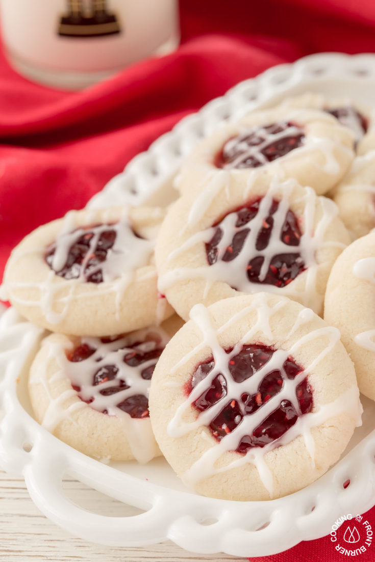 Raspberry Thumbprint Cookies | Cooking on the Front Burner