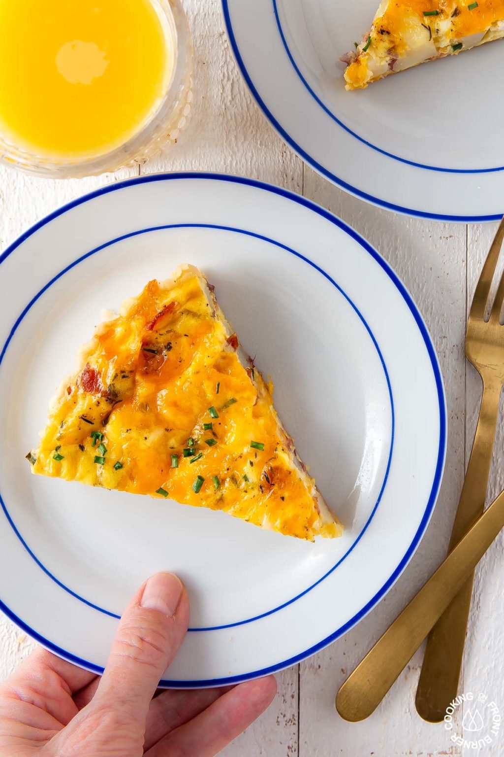 Easy Loaded Baked Potato Quiche | Cooking On The Front Burner