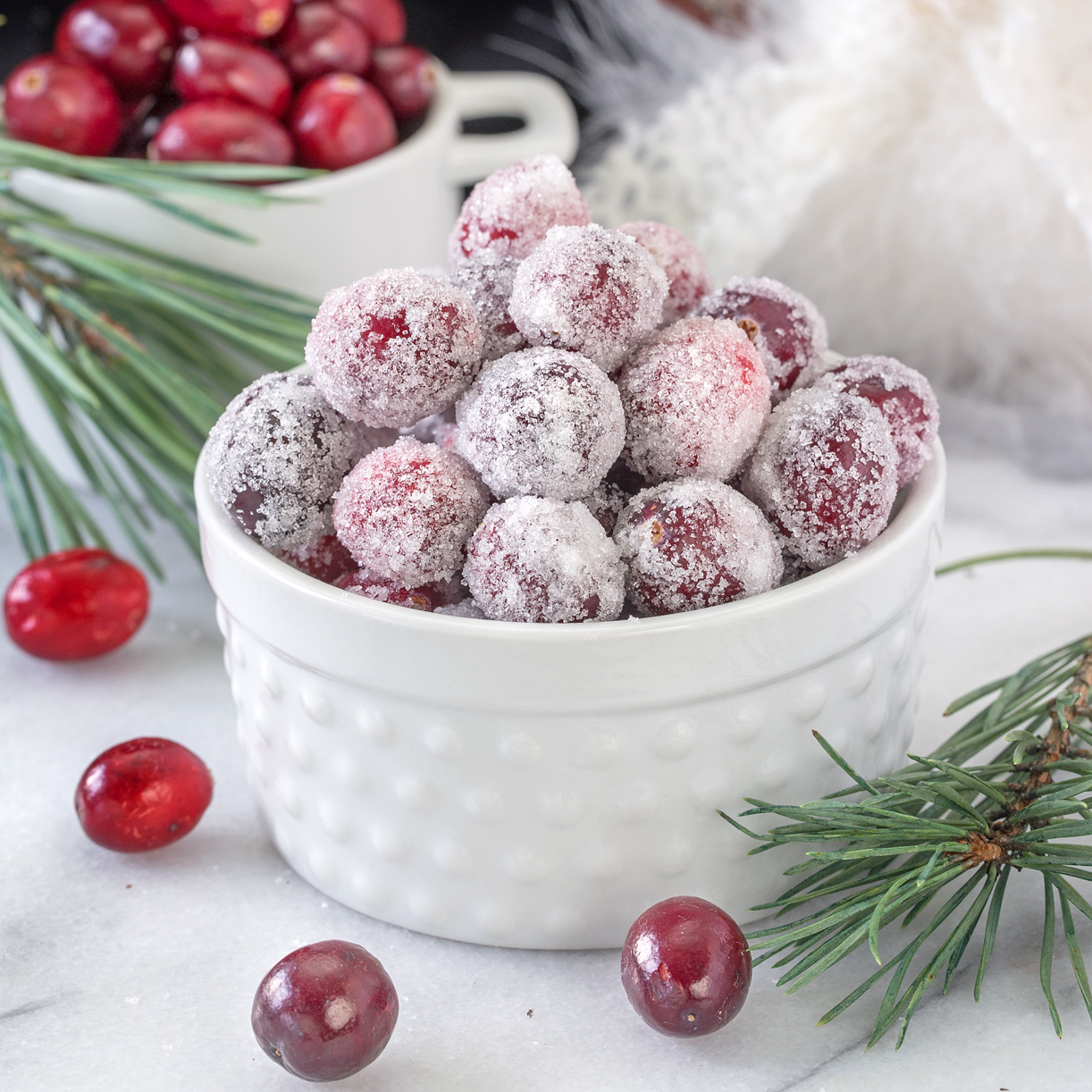 Orange Candied Cranberries Cooking On The Front Burner