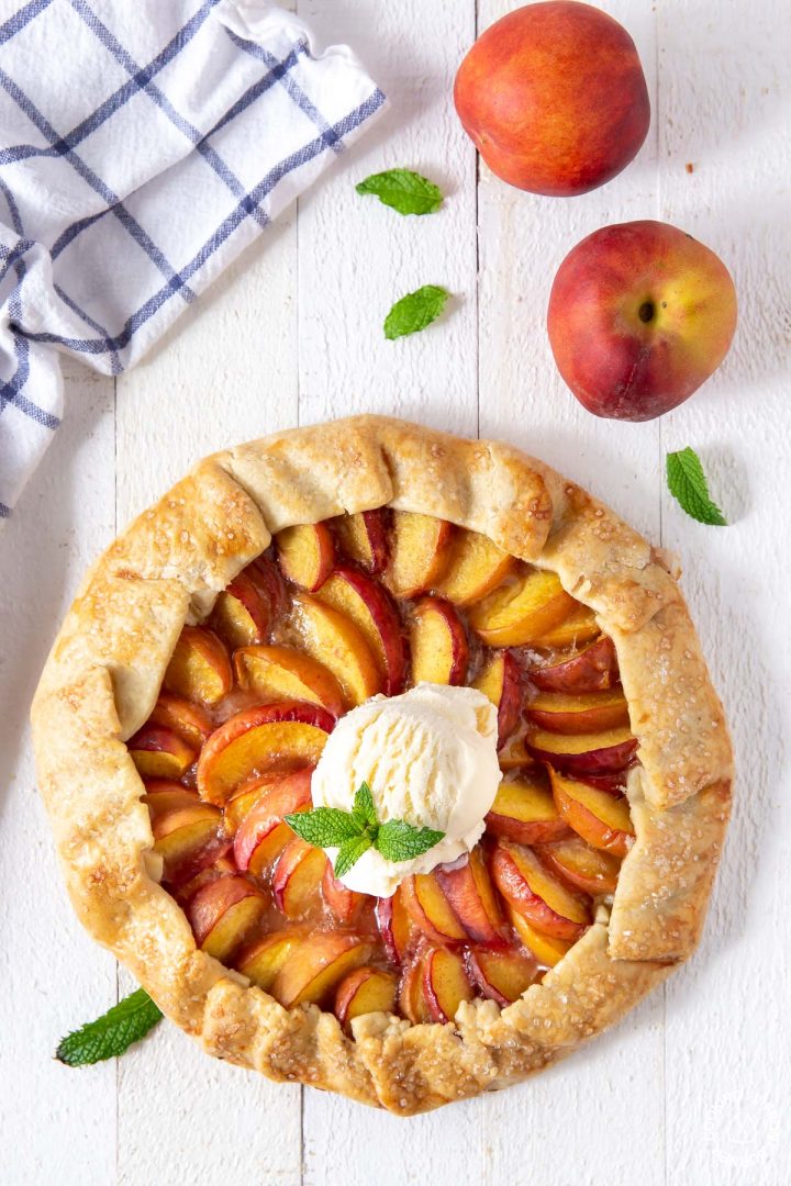 Easy Peach Galette Step by Step Cooking on the Front Burner