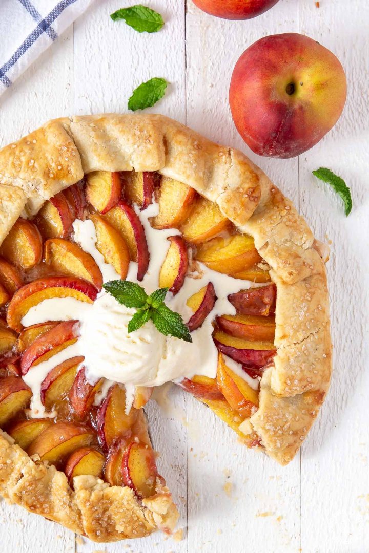 Easy Peach Galette Step by Step | Cooking on the Front Burner