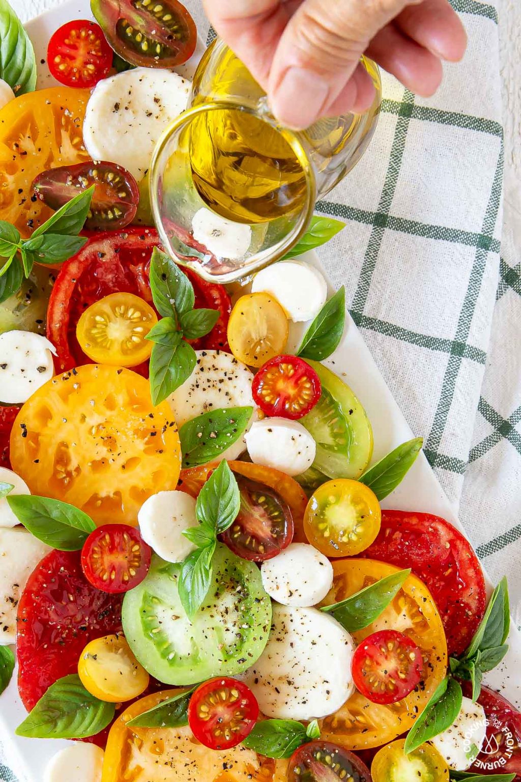 Best Heirloom Tomato Caprese Salad | Cooking on the Front Burner