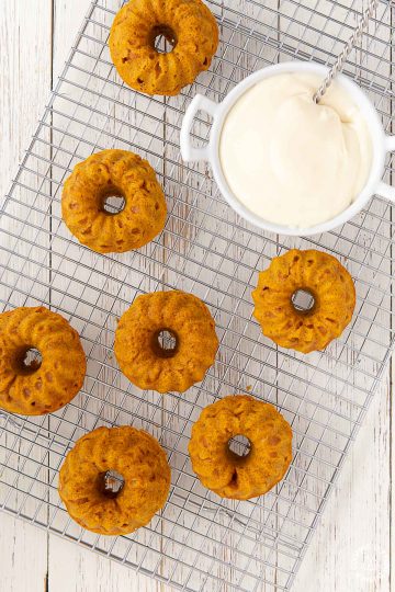 Mini Pumpkin Spice Bundt Cakes | Cooking On The Front Burner