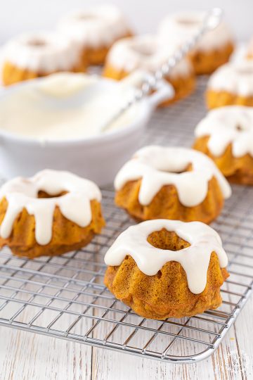 Mini Pumpkin Spice Bundt Cakes | Cooking On The Front Burner