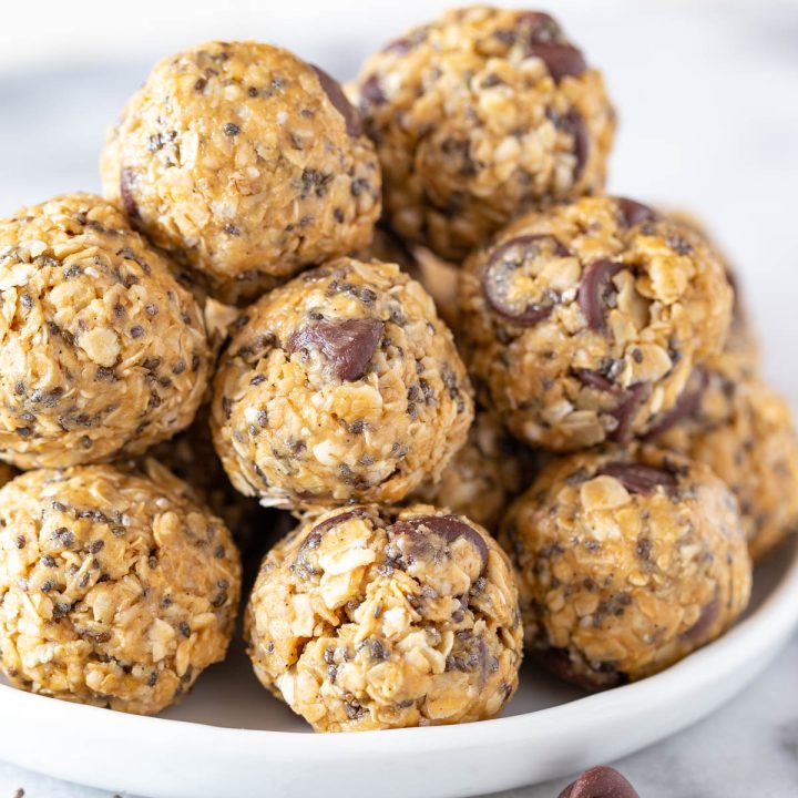 Peanut Butter Oatmeal Energy Bites | Cooking on the Front Burner