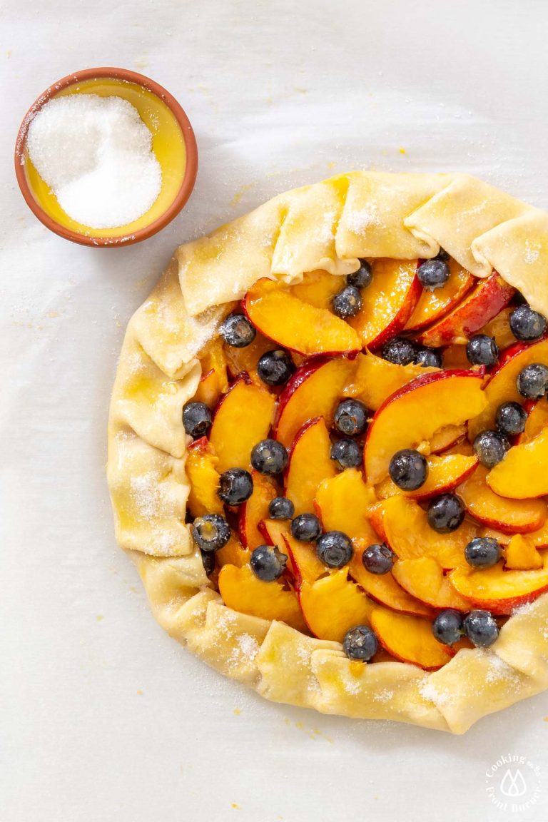 Easy Blueberry Peach Galette | Cooking on the Front Burner