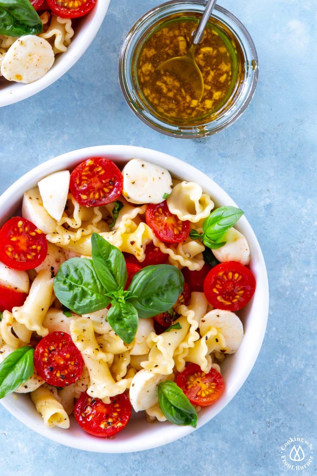 The Best Caprese Pasta Salad | Cooking on the Front Burner